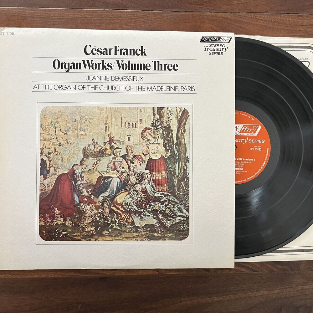 César Franck Organ Works Volume 3 Jeanne Demessieux Vinyl LP London STS 15105